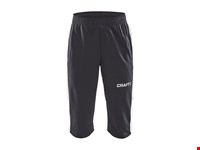 Craft - Progress 3/4 Pants Jr Black/White 122/128