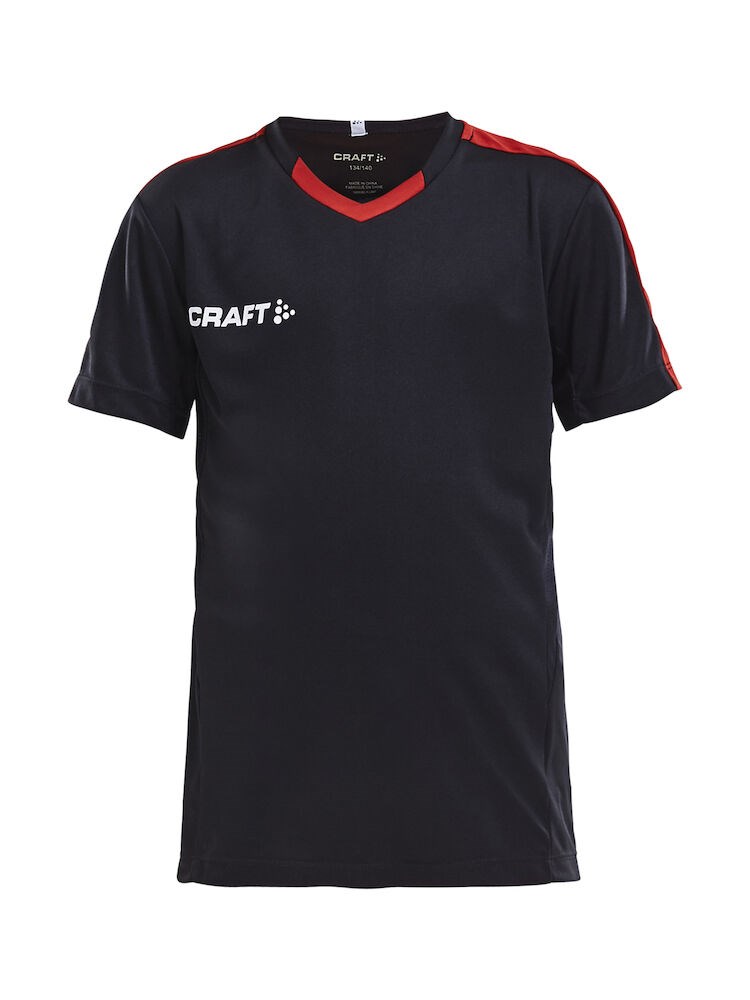 Craft - Progress Jersey Contrast JR Black/Bright Red 134/140
