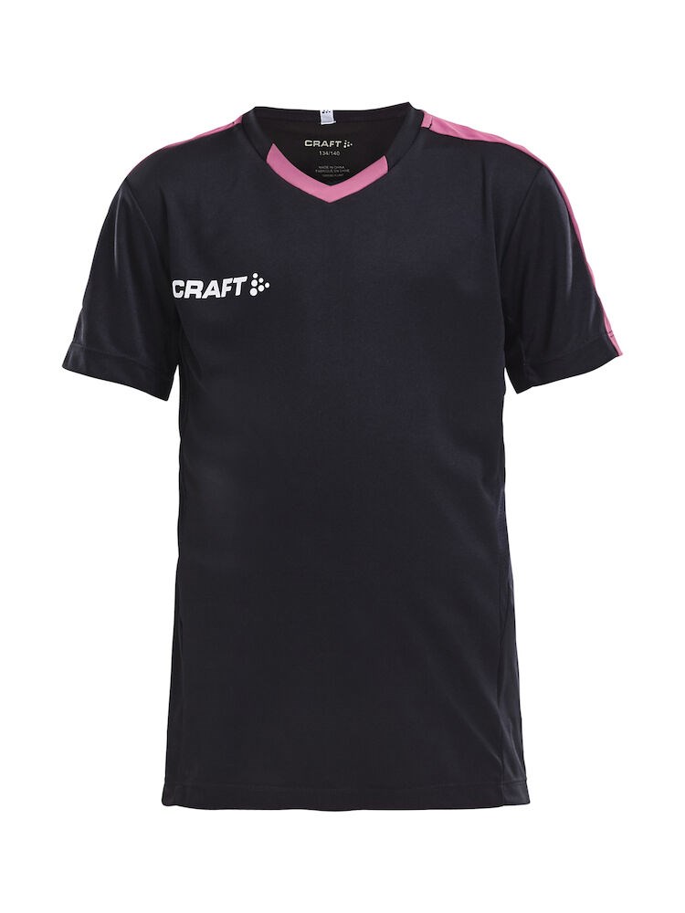 Craft - Progress Jersey Contrast JR Black/Pop 158/164