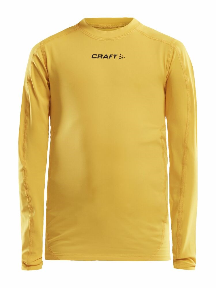 Craft - Pro Control Compression Long Sleeve Jr Sweden Yellow 146/152