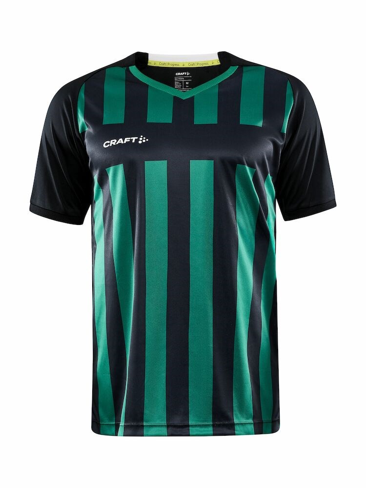 Craft - Progress 2.0 Stripe Jersey M Black/Team Green 3XL