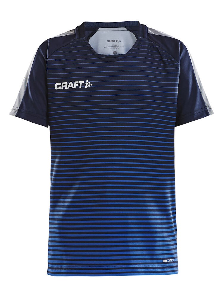 Craft - Pro Control Stripe Jersey Jr Navy/Club Cobolt 134/140