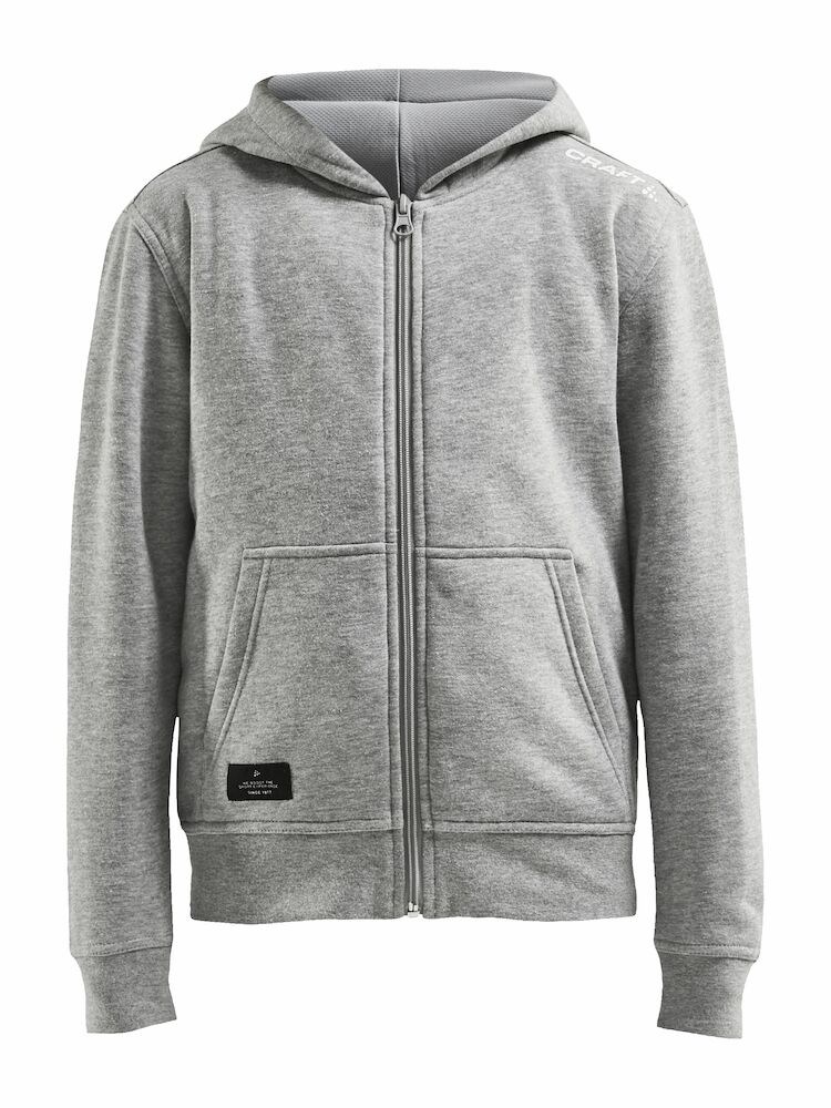 Craft - Community FZ Hoodie Jr Grey Melange 122/128