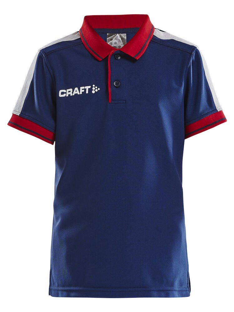 Craft - Pro Control Poloshirt Jr Navy/Bright Red 134/140