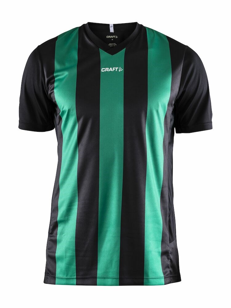 Craft - Progress Jersey Stripe M Black/Team Green S