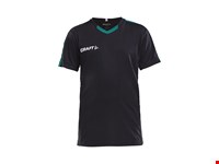 Craft - Progress Jersey Contrast JR Black/Team Green 122/128