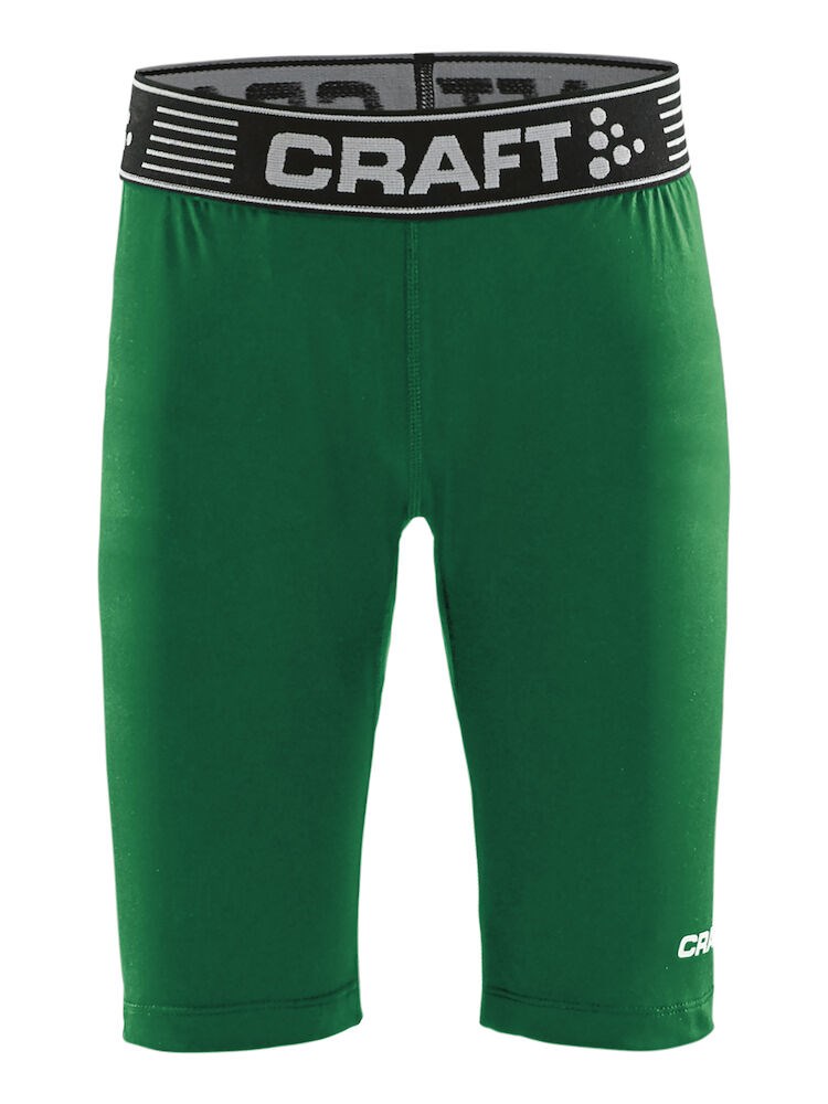Craft - Pro Control Compression Short Tights Jr Team Green 146/152