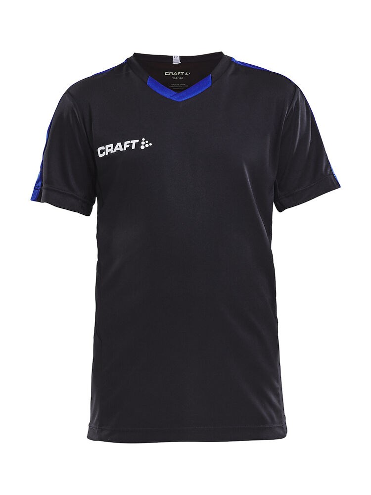 Craft - Progress Jersey Contrast JR Black/Club Cobolt 122/128