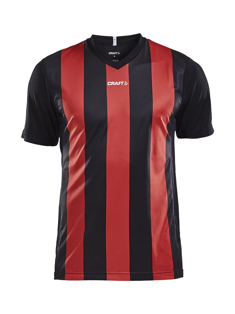 Craft - Progress Jersey Stripe M Black/Bright Red XS