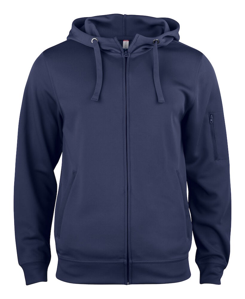 Clique - Basic Active Hoody Full Zip Dark Navy XS