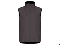 Clique - Classic Softshell Vest Donkergrijs XXL
