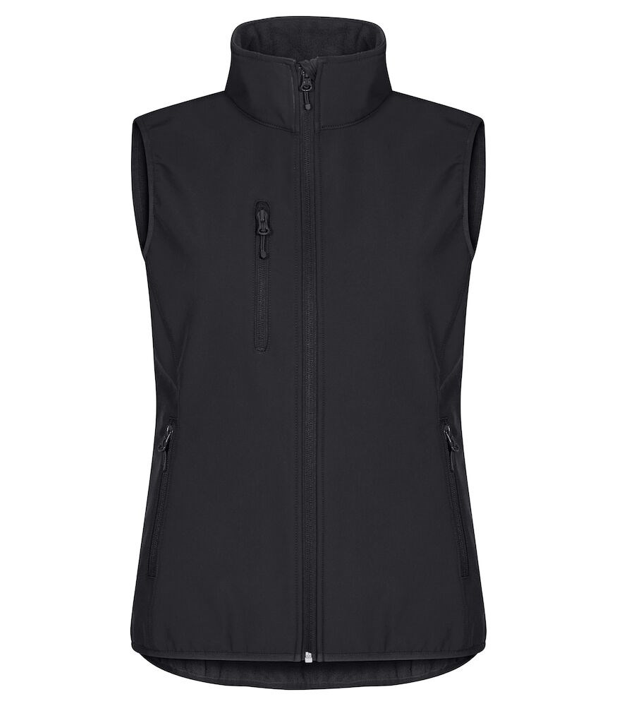 Clique - Classic Softshell Vest Women Zwart 44/XXL