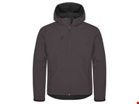 Clique - Classic Softshell Hoody Donkergrijs XXL