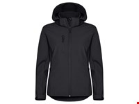 Clique - Classic Softshell Hoody Women Zwart 42/XL