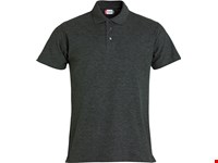 Clique - Basic Polo Antraciet Melange XXL
