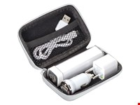 Reisset- Powerbank, stekker en USB charger