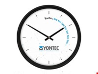 Wandklok kunststof met logo 33cm