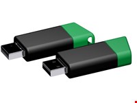 USB stick Flow 2.0 groen-zwart 32GB