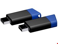 USB stick Flow 2.0 blauw-zwart 16GB