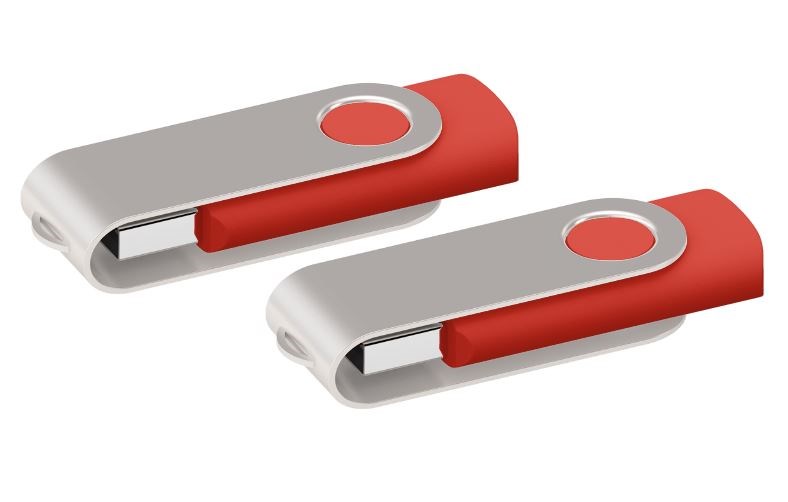 USB stick Twister 2.0 rood 2Gb