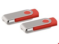 USB stick Twister 2.0 rood 2Gb