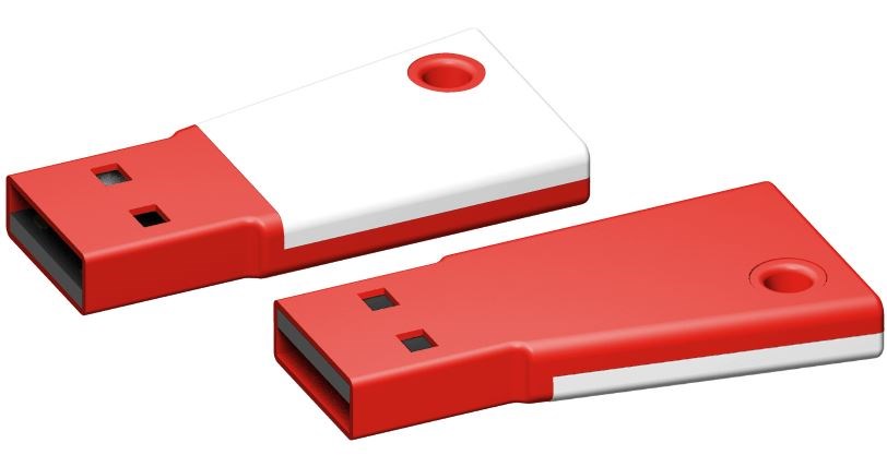 USB stick Flag 3.0 wit-rood 64GB