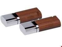 USB stick Duo hout 2.0 Walnoot-chroom 1GB