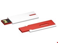 USB stick Skim 2.0 wit-rood 8GB