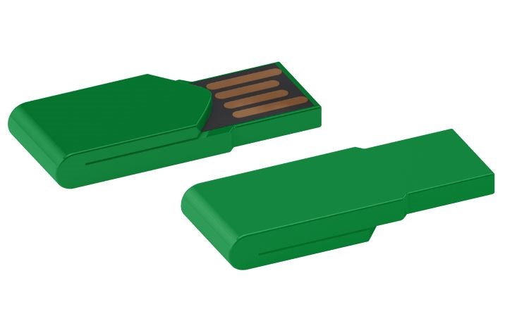 USB stick Paperclip 2.0 groen 64GB