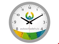 Wandklok kunststof met logo 40cm