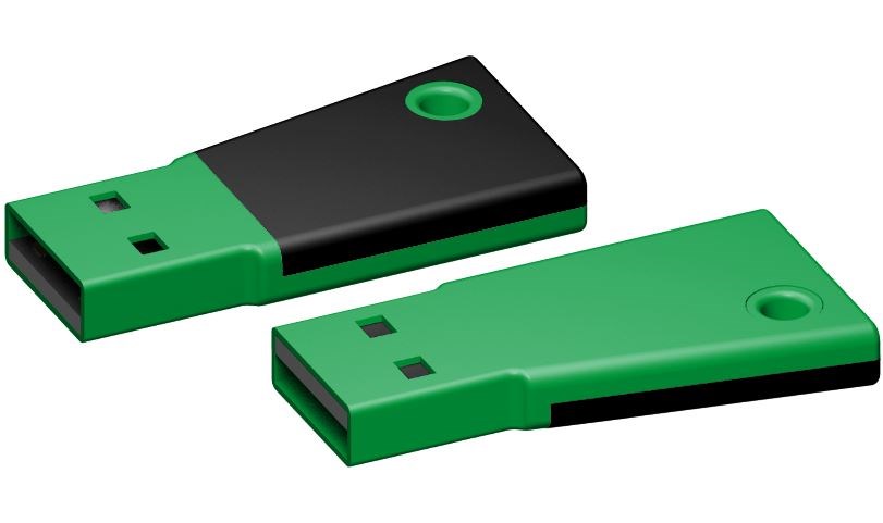 USB stick Flag 2.0 groen-zwart 64GB