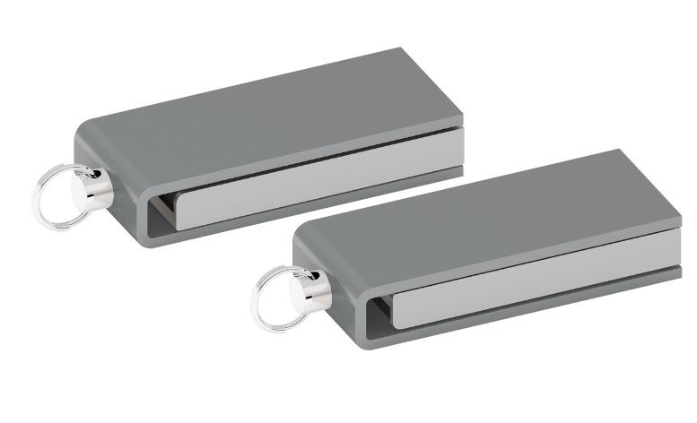 USB stick Chic 2.0 mat chroom 512MB