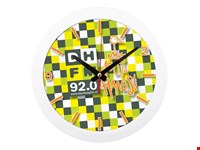 Wandklok kunststof met logo 28cm