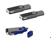 USB stick Twister met Micro USB grijs 4Gb