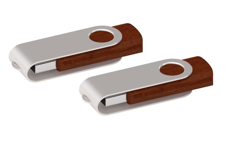 USB stick Twister 2.0 hout walnoot 2Gb