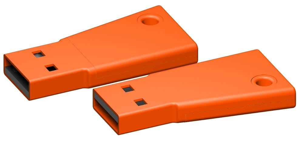 USB stick Flag 2.0 oranje 2GB