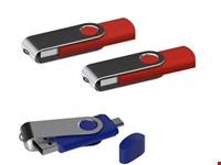 USB stick Twister met Micro USB rood 64Gb