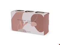 SENZA Set Van 12 Theelichtjes In Taupe Box