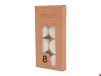 SENZA Set Van 8 Theelichtjes In Kraft Box