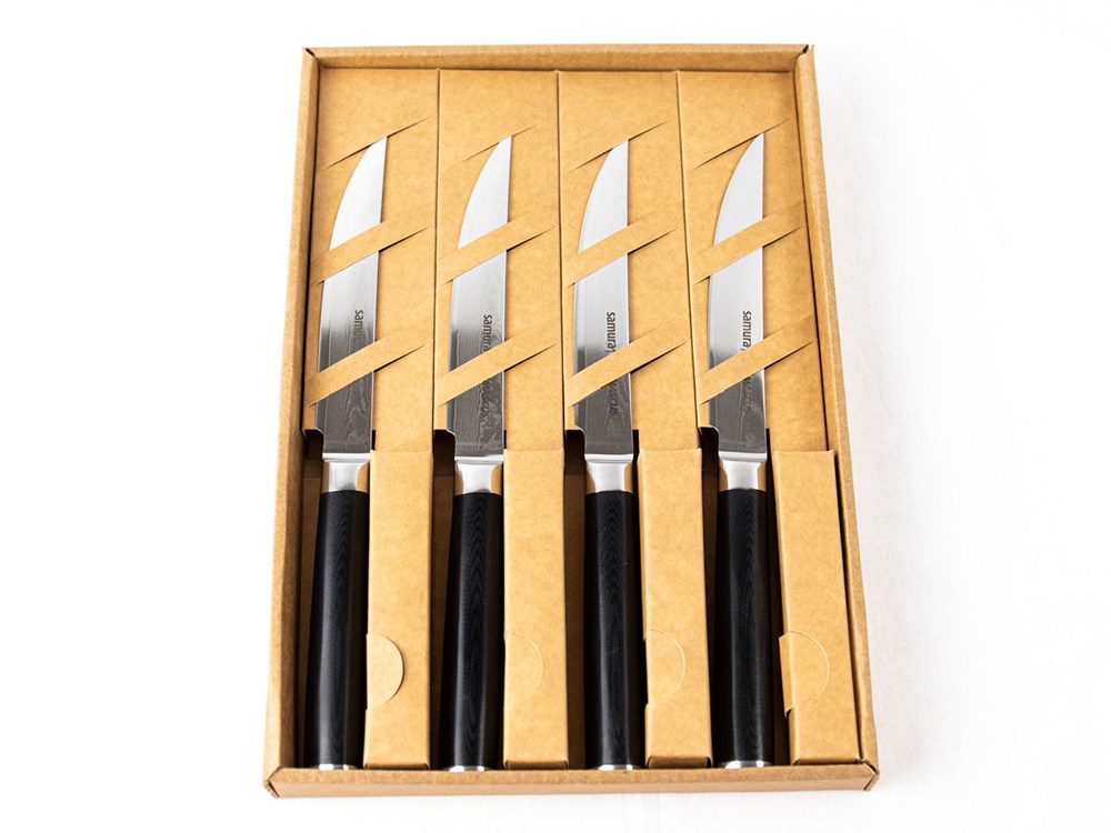 Samura Damascus Steak Messenset 4-Delig