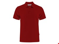Neptune Polo Pique Regular Fit Heren Donkerrood 3XL