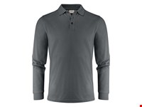Surf Pro L/S  Polo Pique Heren Staalgrijs XXL