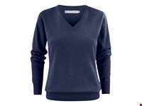 Ashland V  Gebreide Sweater Dames Blauw Mêlée XL