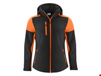 Prime  Softshell Jas Dames Zwart/Oranje XXL