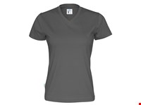 T-SHIRT V-NECK LADY  Antraciet XL