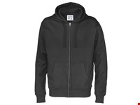 HOODIE FULL ZIP MAN  Zwart M