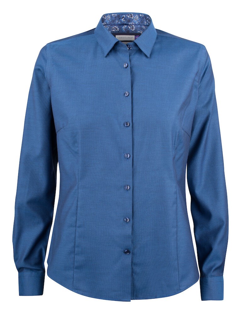 Purple Bow 142  Hemd Dames Blauw S