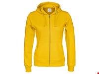 HOODIE FULL ZIP LADY  Geel XS
