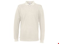 POLO PIQUE LONG SLEEVE MAN  Gebroken Wit S