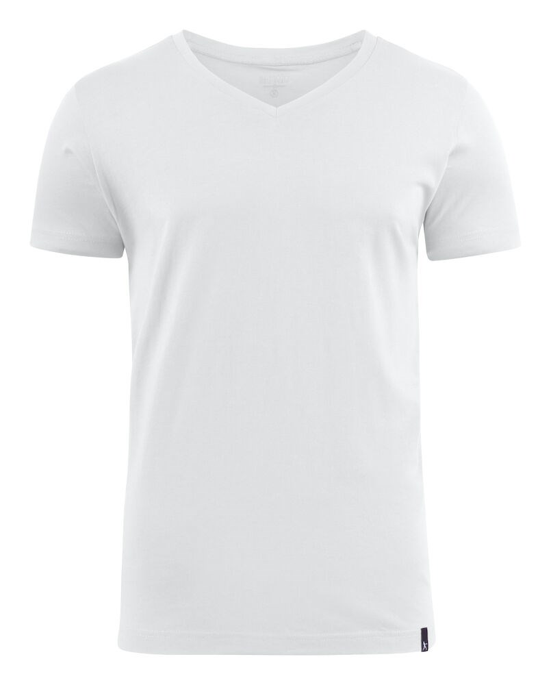 American V T-Shirt Heren Wit 3XL